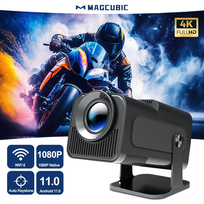 Magcubic Android 11 390ANSI HY320 Projector 4K Native 1080P Dual Wifi6 BT5.0 Cinema Outdoor Portable Projetor Upgrated HY300