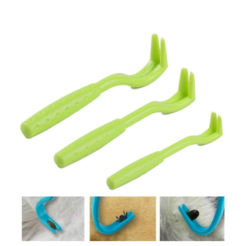 3pcs Dog Tick Clip Pet Flea Removal Tool Cat Lice Remover Hook Pet Grooming Supplies Kitten Comb Puppy Cleaning Supplies Tools